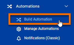 Automations > Build Automation in FME Server web interface